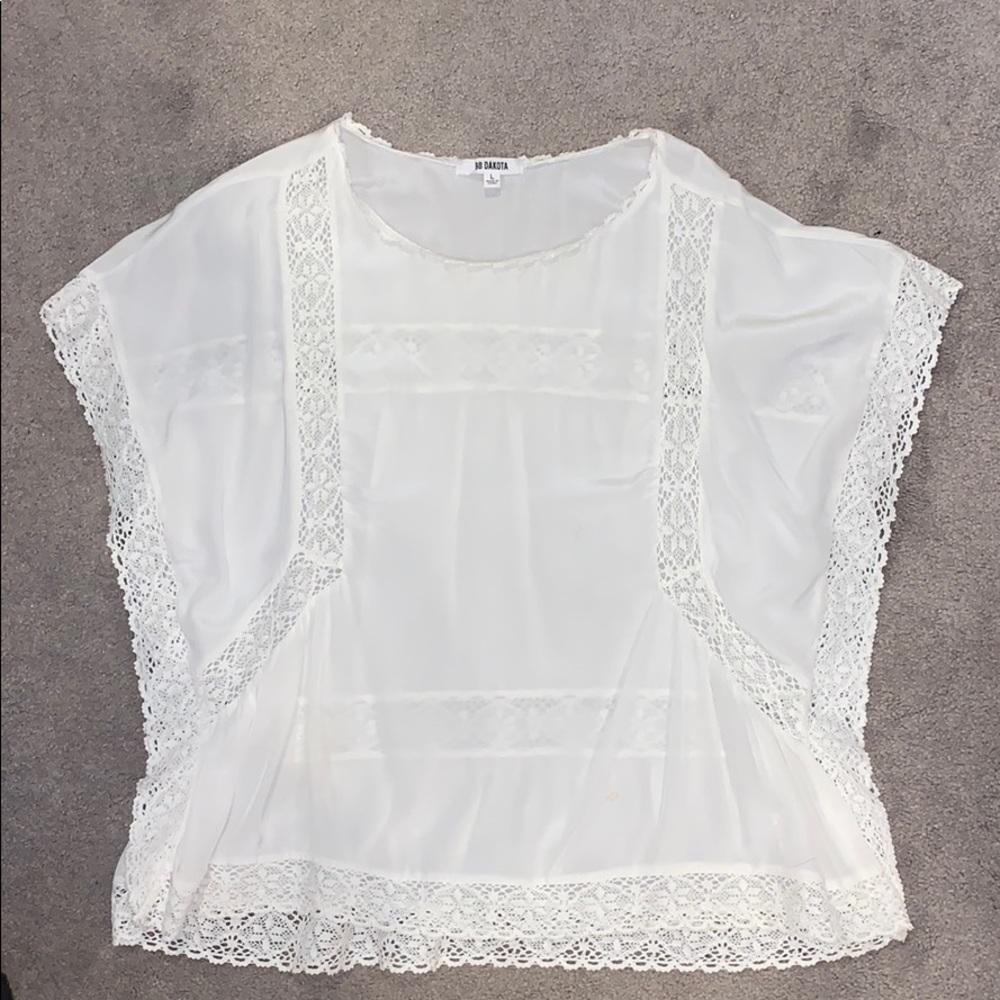 White lace BB Dakota Shirt